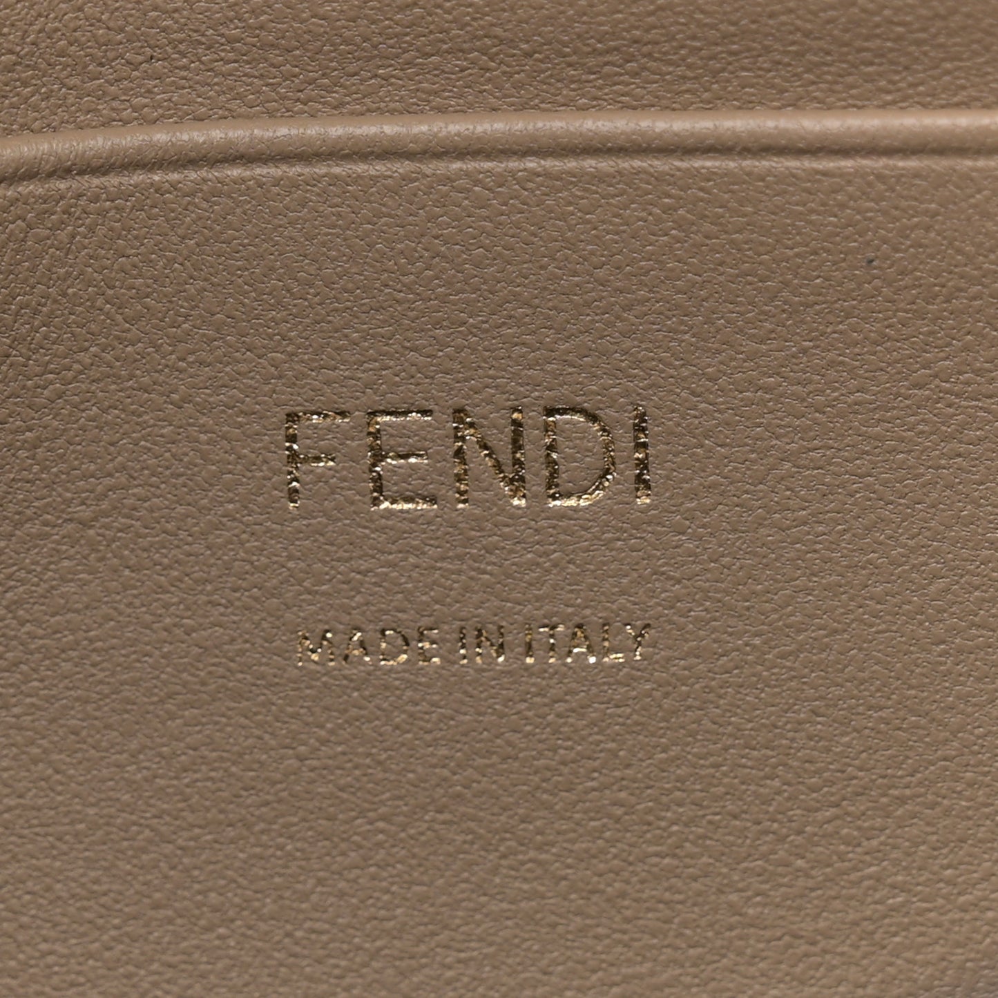 Nappa FF 1974 Embossed Mini Baguette Dove Gray