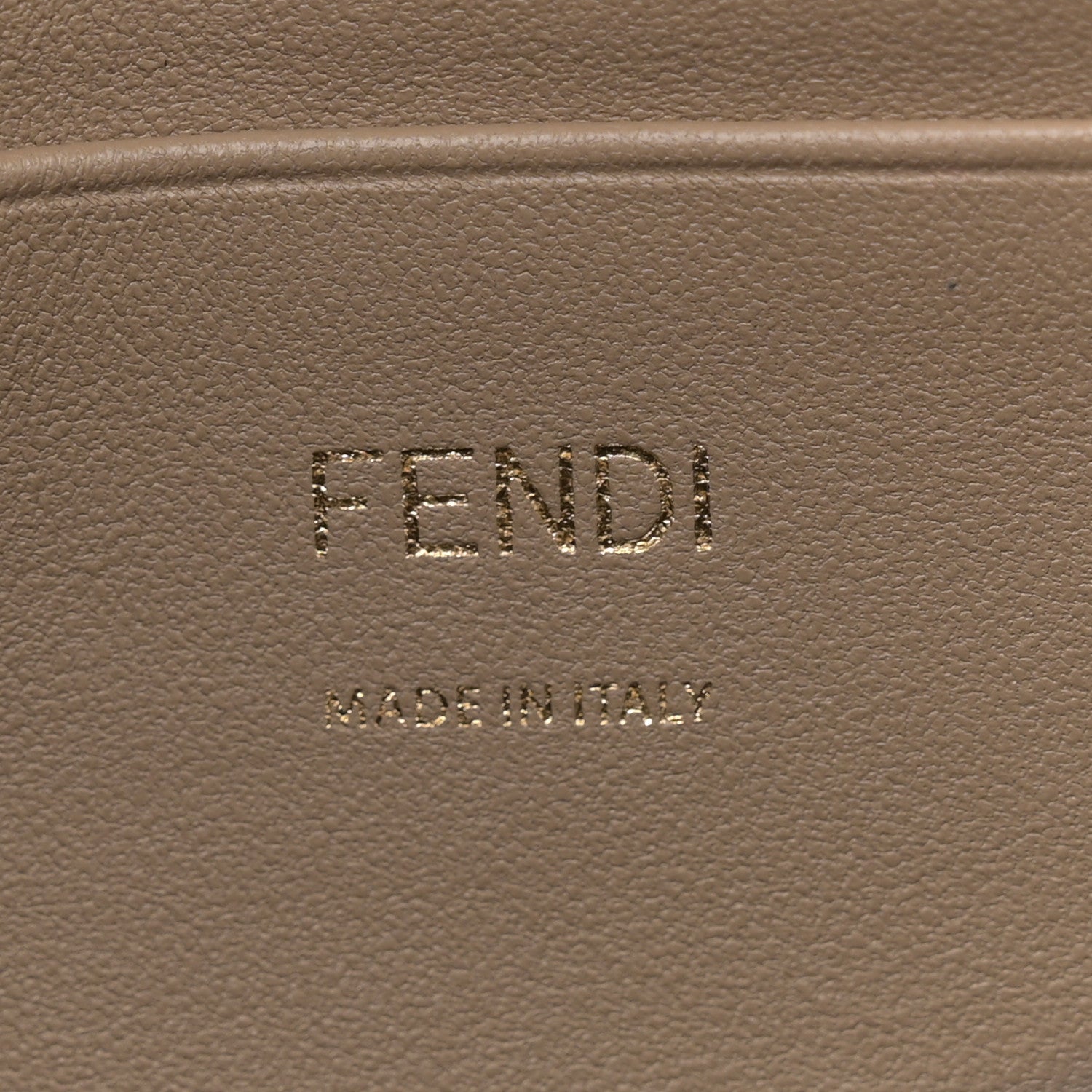 Fendi Nappa FF 1974 Embossed Mini Baguette Dove Gray 6 of 13