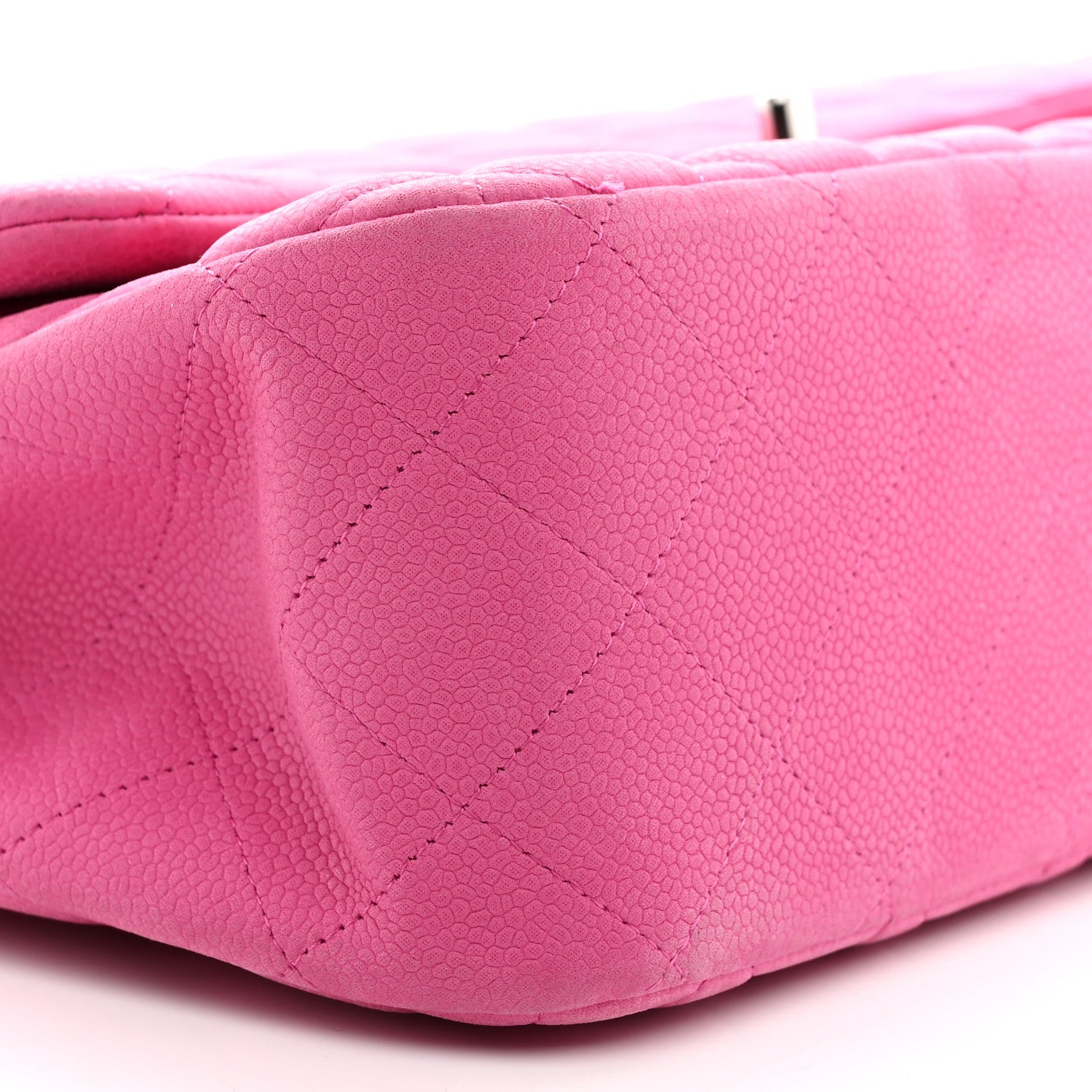 Chanel Iridescent Caviar Quilted Jumbo Double Flap Pink 9 of 10