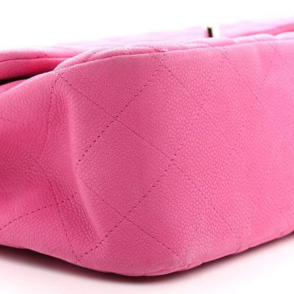 Chanel Iridescent Caviar Quilted Jumbo Double Flap Pink 9 of 10