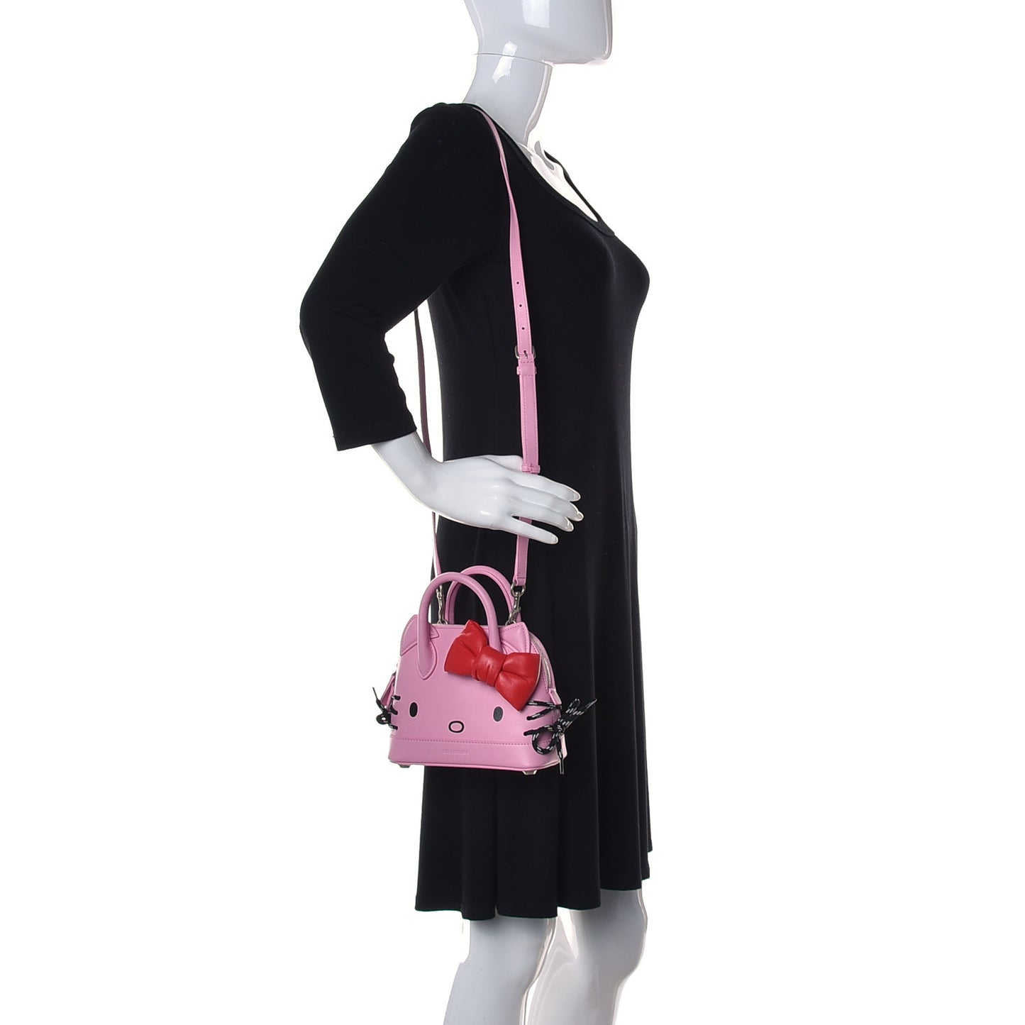 Calfskin Hello Kitty XXS Ville Top Handle Bag Pink
