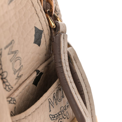 MCM Visetos Large Side Studs Stark Backpack Beige 12 of 17