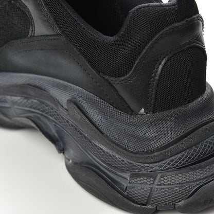 Balenciaga Fabric Mesh Womens Triple S Sneakers 38 Black 12 of 19
