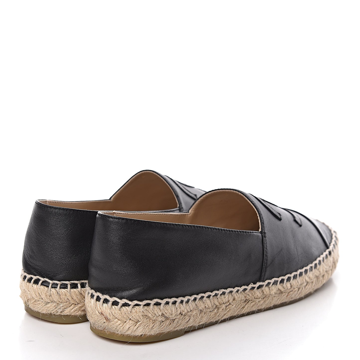 Lambskin CC Espadrilles 39 Black
