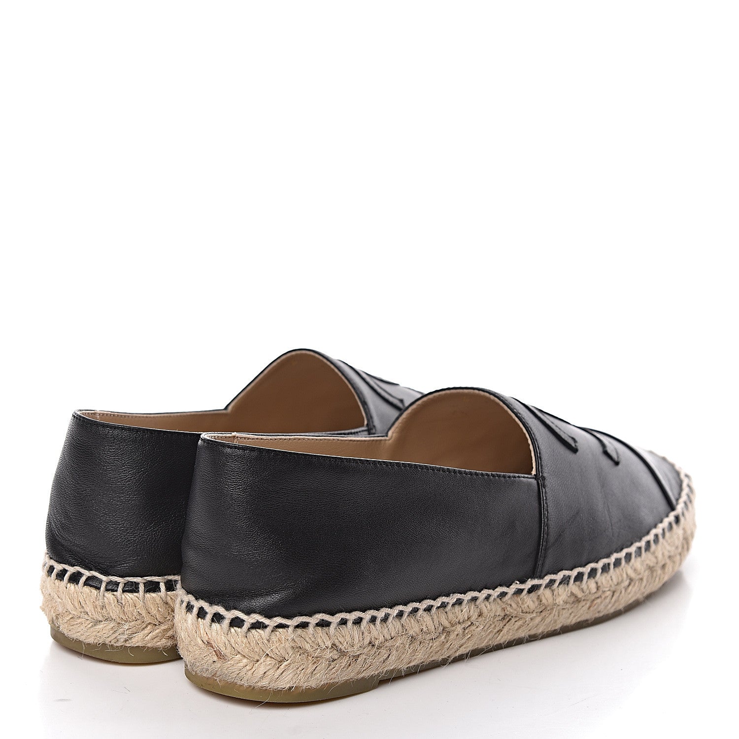 Chanel Lambskin CC Espadrilles 39 Black 4 of 14