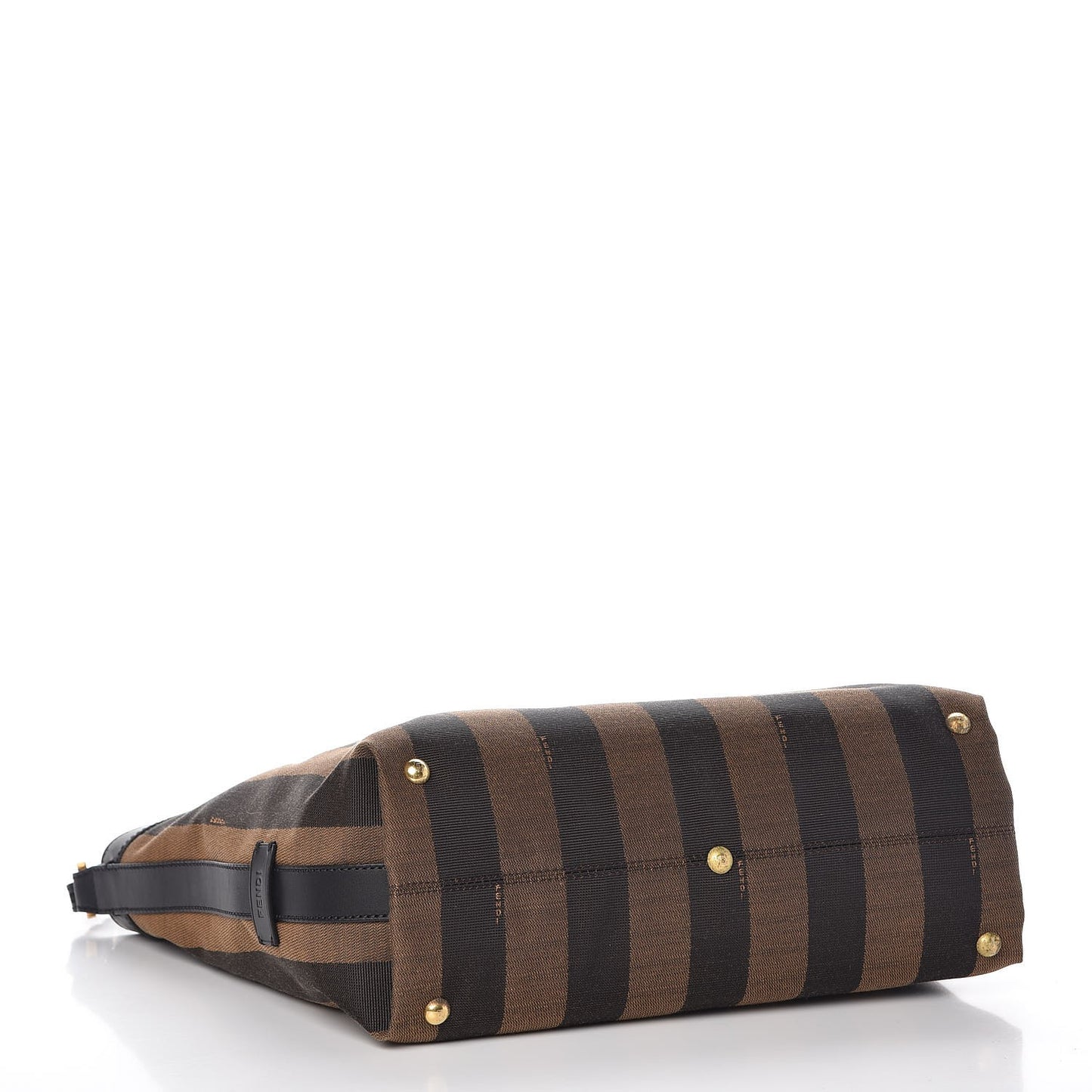 Pequin Cuoio Vegetale Shoulder Tote Tobacco Black Cuoio