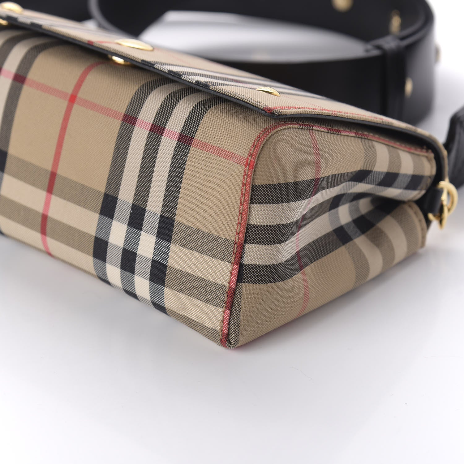 Burberry Vintage Check Hackberry Crossbody Bag Archive Beige Black 7 of 9