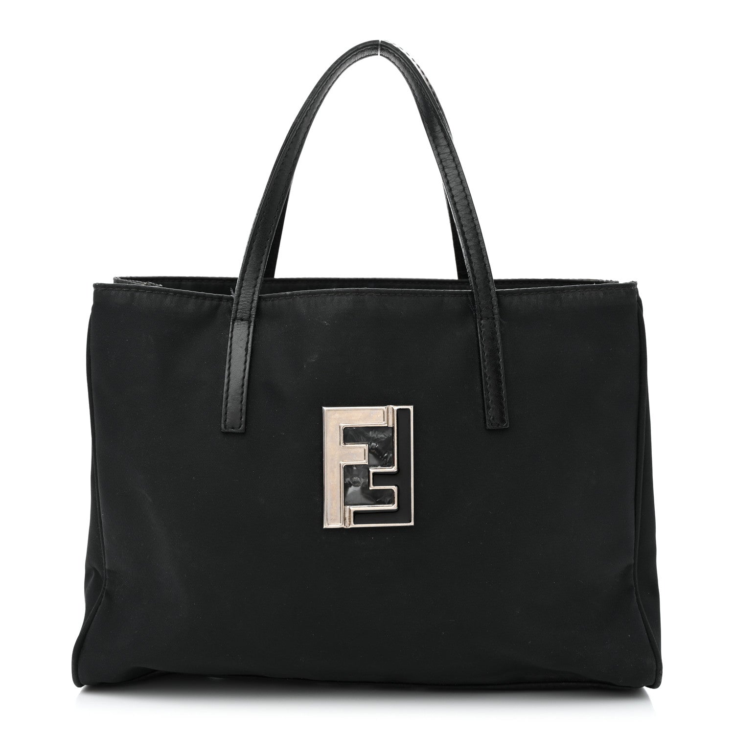 Fendi Nylon Small Tote Black 1 of 15