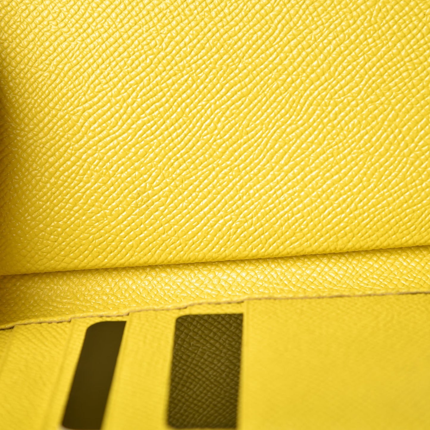 Dauphine Lemon Print Wallet On Chain Yellow White