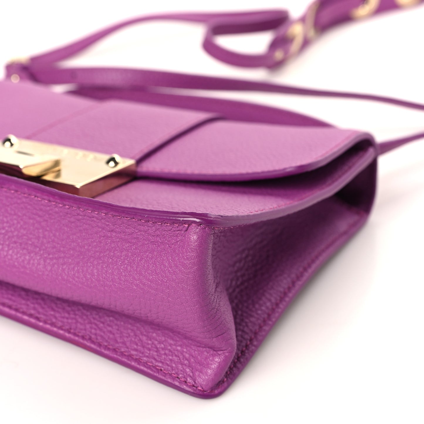 Calfskin Rebel Crossbody Bag Purple