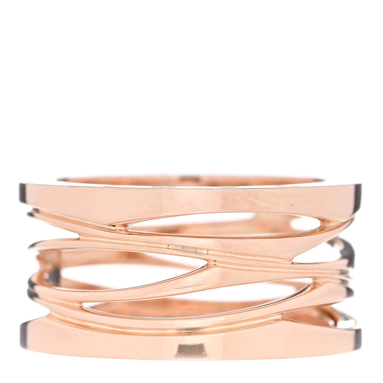 Bulgari 18K Rose Gold B.Zero1 Legend Four-Band Ring 62 10 3 of 5
