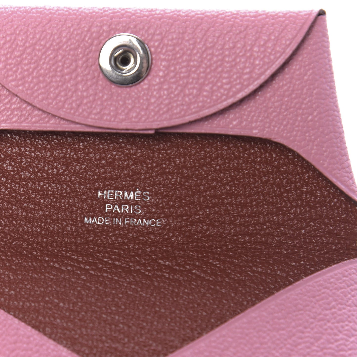 Chevre Mysore Verso Bastia Coin Purse Rose Confetti Brique