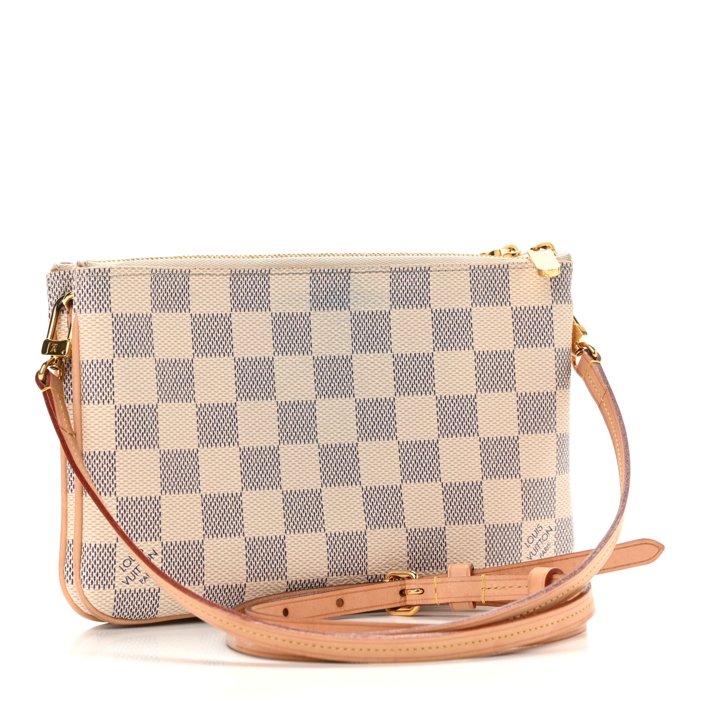Damier Azur Double Zip Pochette