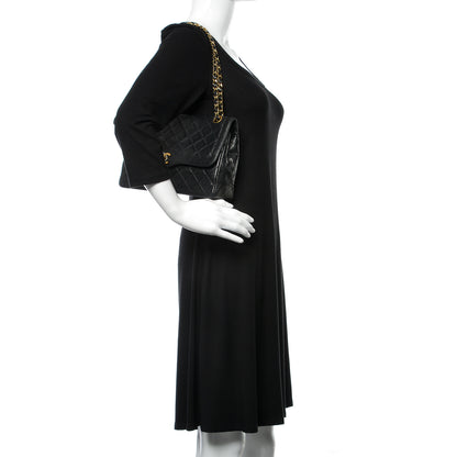 Chanel Lambskin Quilted Medium Double Flap Black 2 of 17