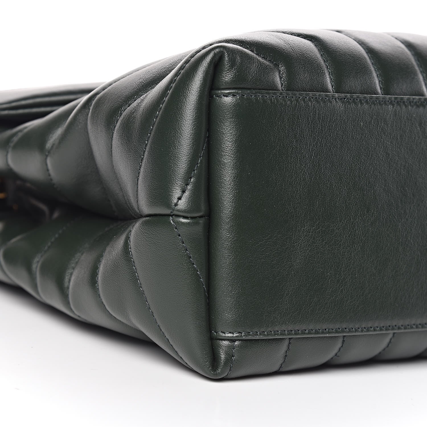 Saint Laurent Calfskin Y Quilted Monogram Medium Loulou Chain Satchel Olive 11 of 12