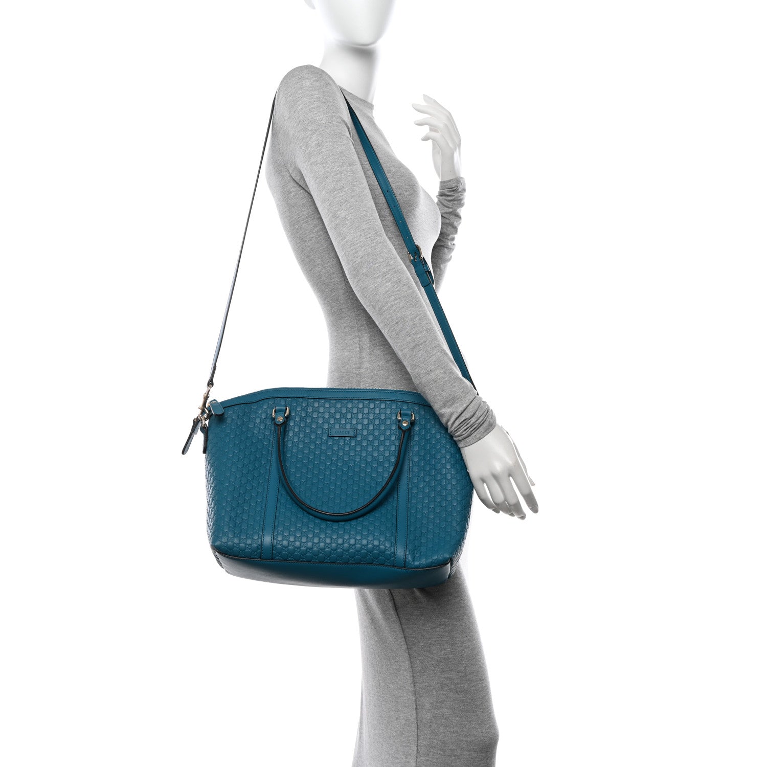 Gucci Soft Microguccissima Dome Satchel Deep Cobalt 2 of 11