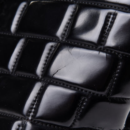 Chanel Vinyl Quilted Frozen Shopping Tote Black 15 of 15