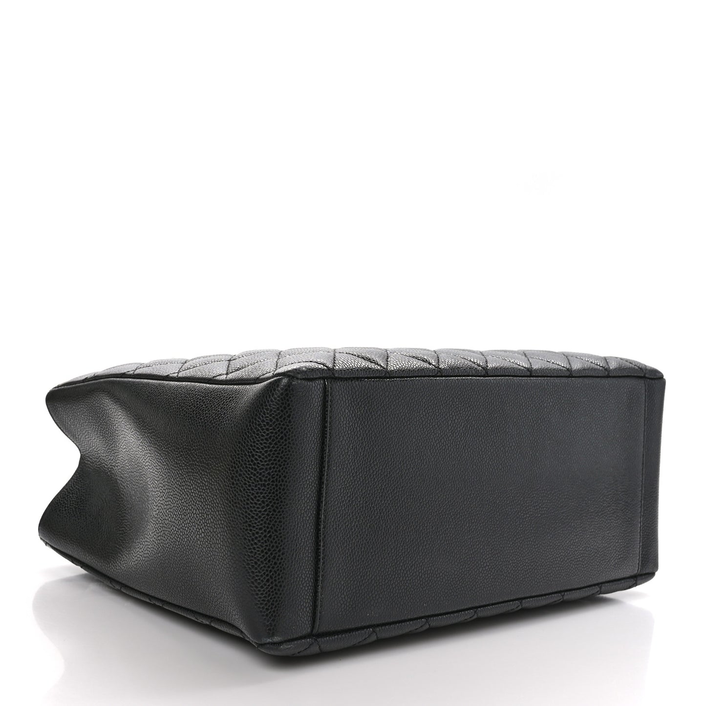 Caviar Quilted Grand Shopping Tote GST Black