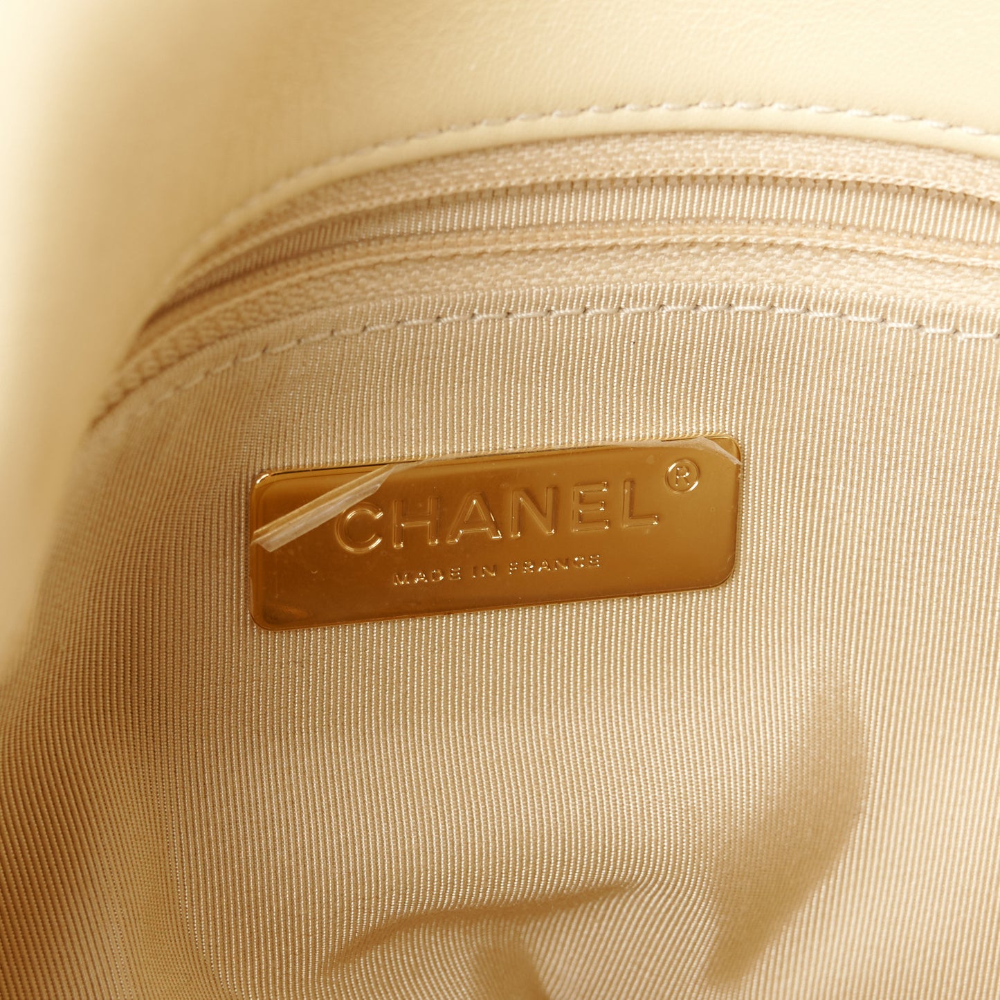 Lambskin Quilted Medium Chanel 19 Flap Yellow
