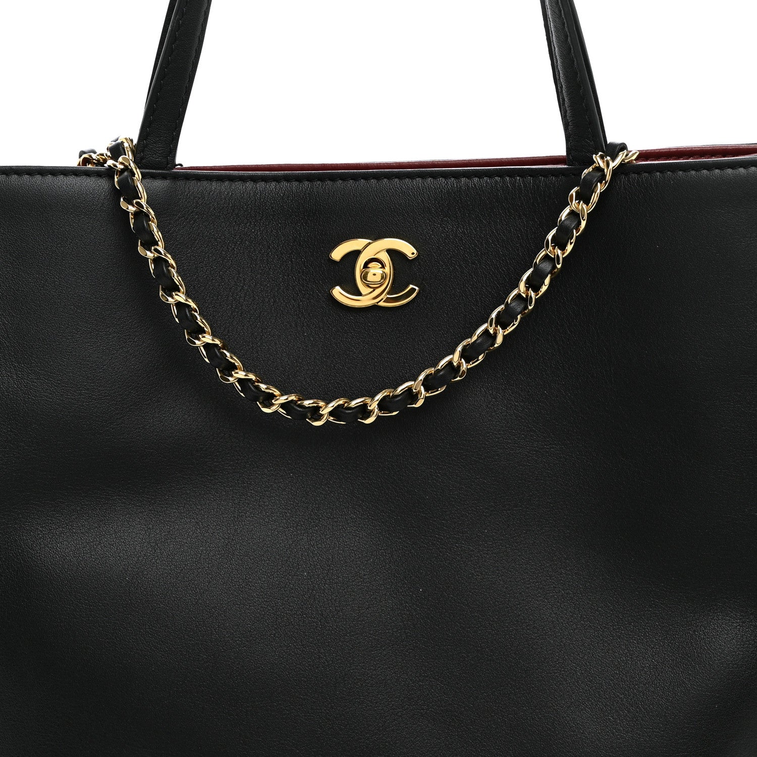 Chanel Calfskin Small Shopping Bag Black 8 of 10
