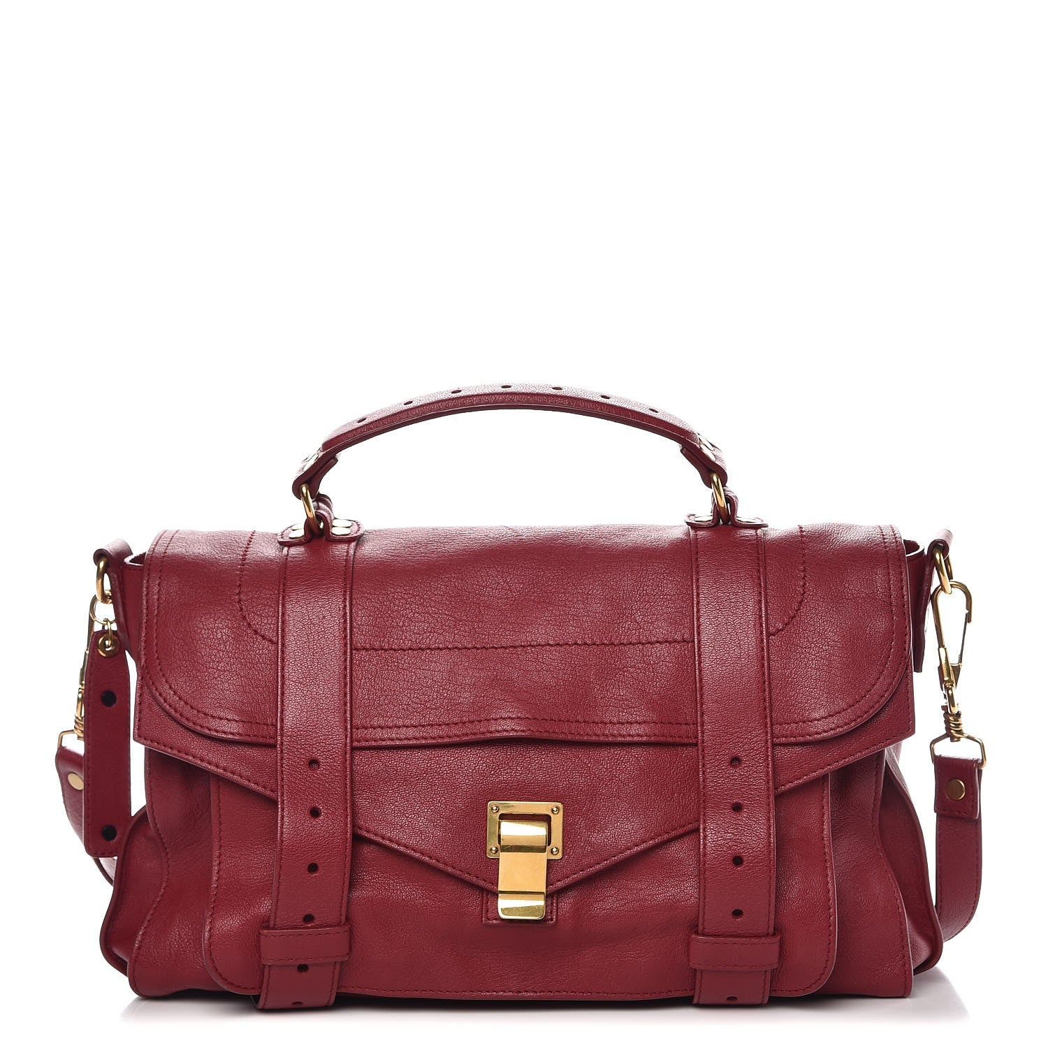 Proenza Schouler Lambskin Medium PS1 Satchel Chianti 1 of 9