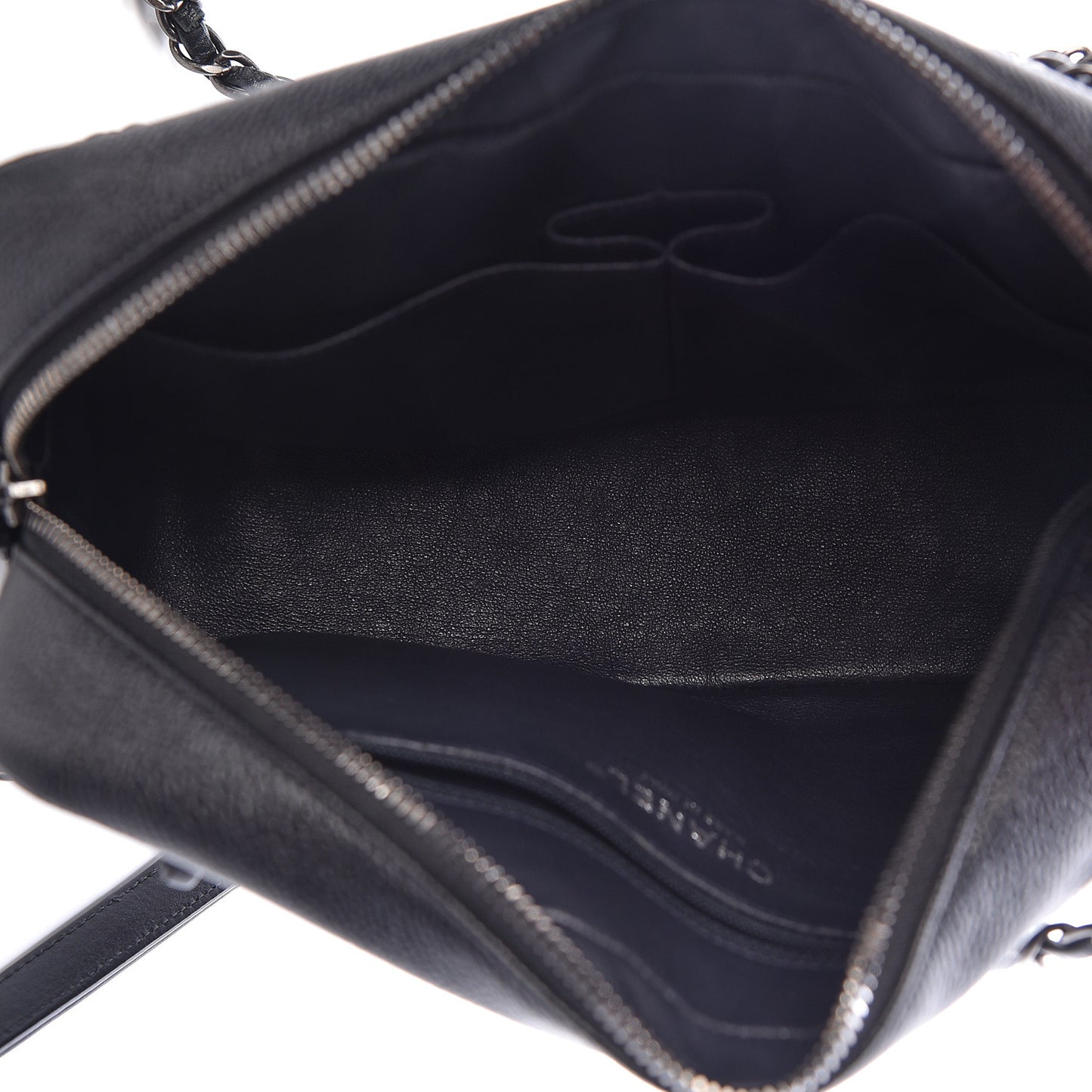 Caviar Lambskin Quilted Small Coco Break Camera Case Black