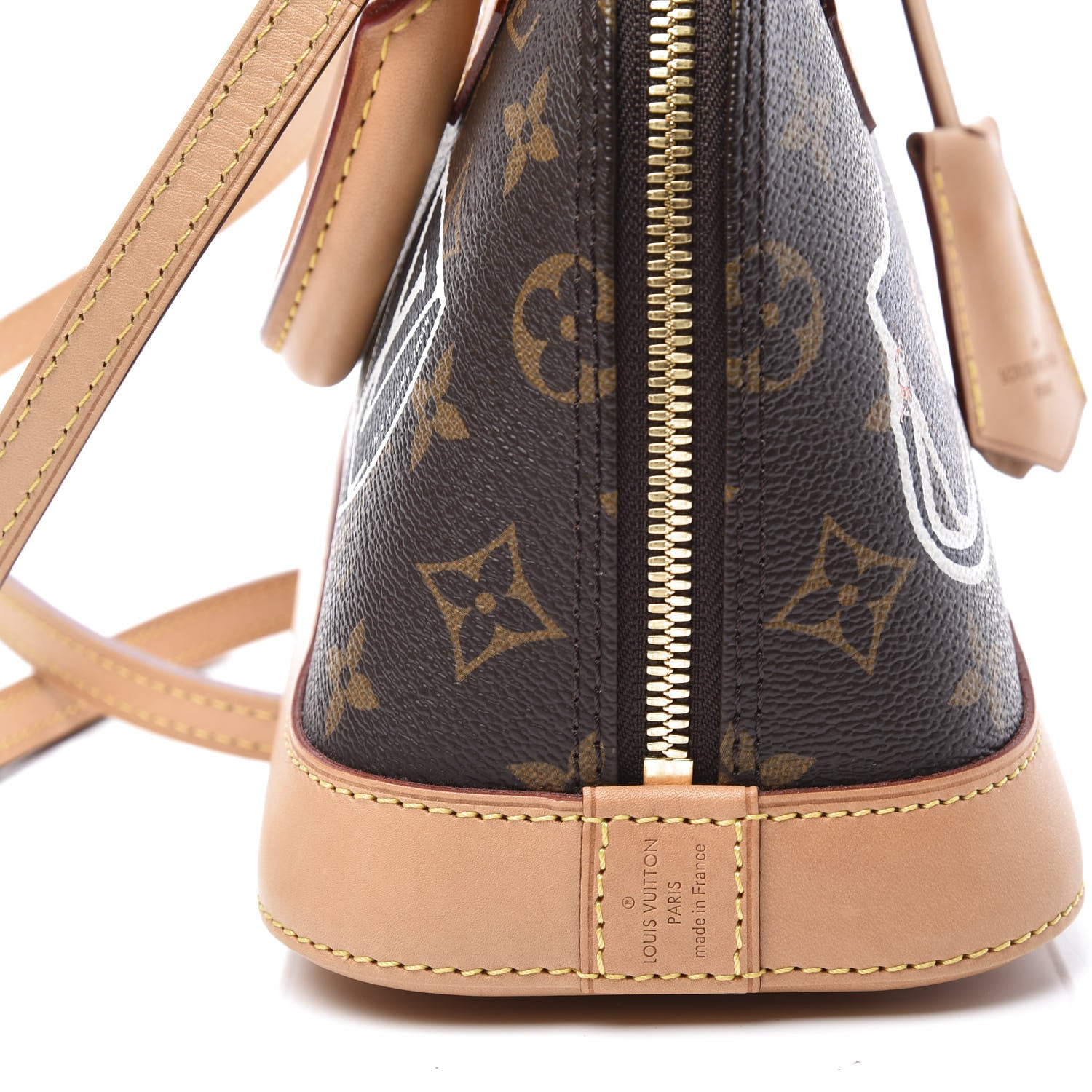 Louis Vuitton Monogram World Tour Alma BB 7 of 9