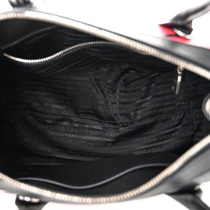 Prada Grace Lux Comic Print Bowler Bag Fuoco Black 5 of 11
