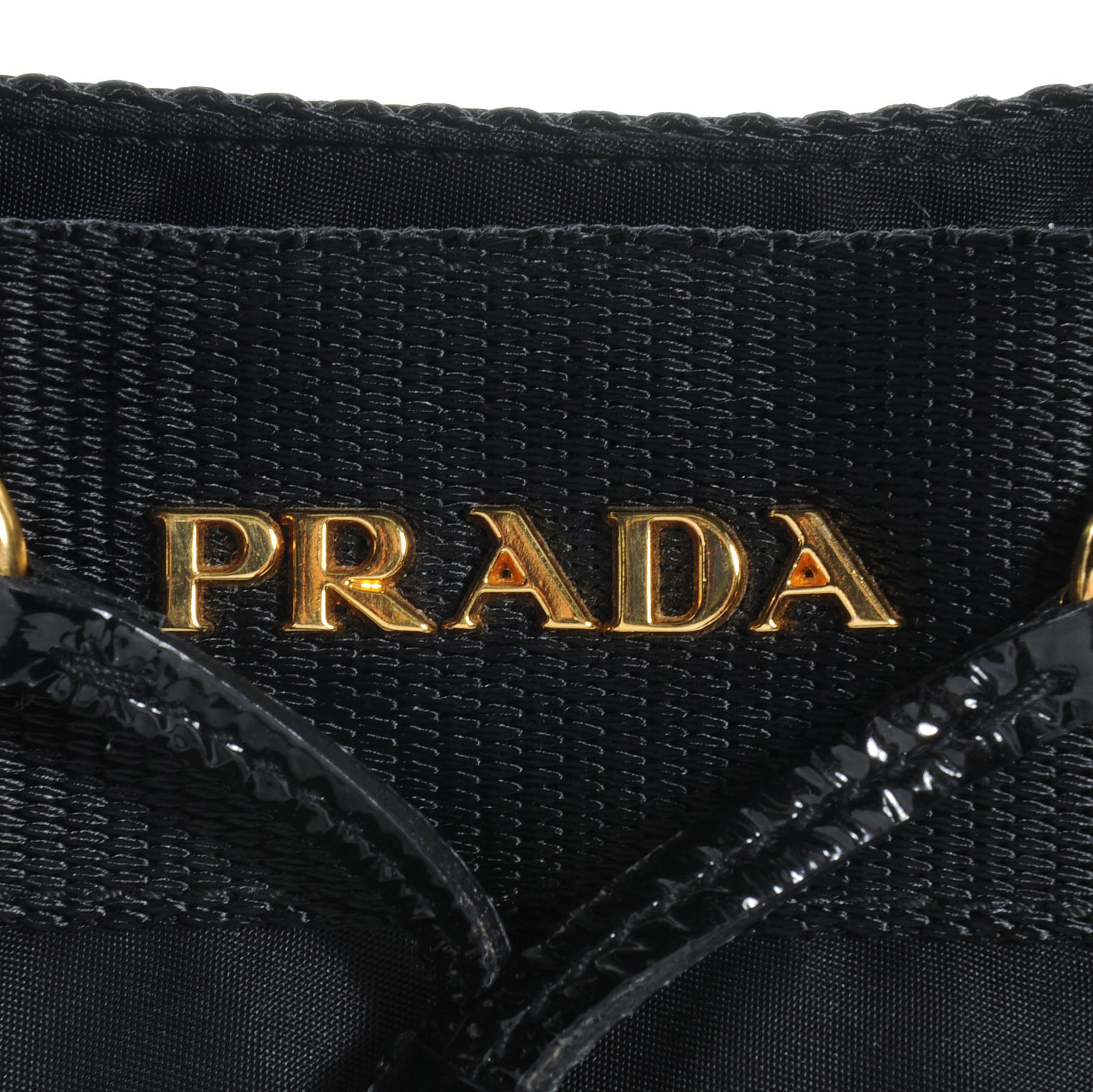 Prada Tessuto Nylon Jacquard Logo Tote Nero Black 11 of 11