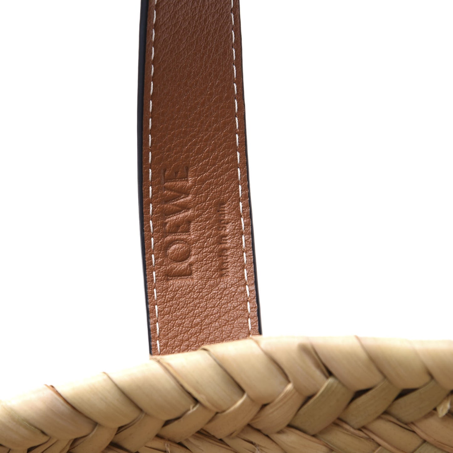 Raffia Small Basket Tote Bag Natural Tan