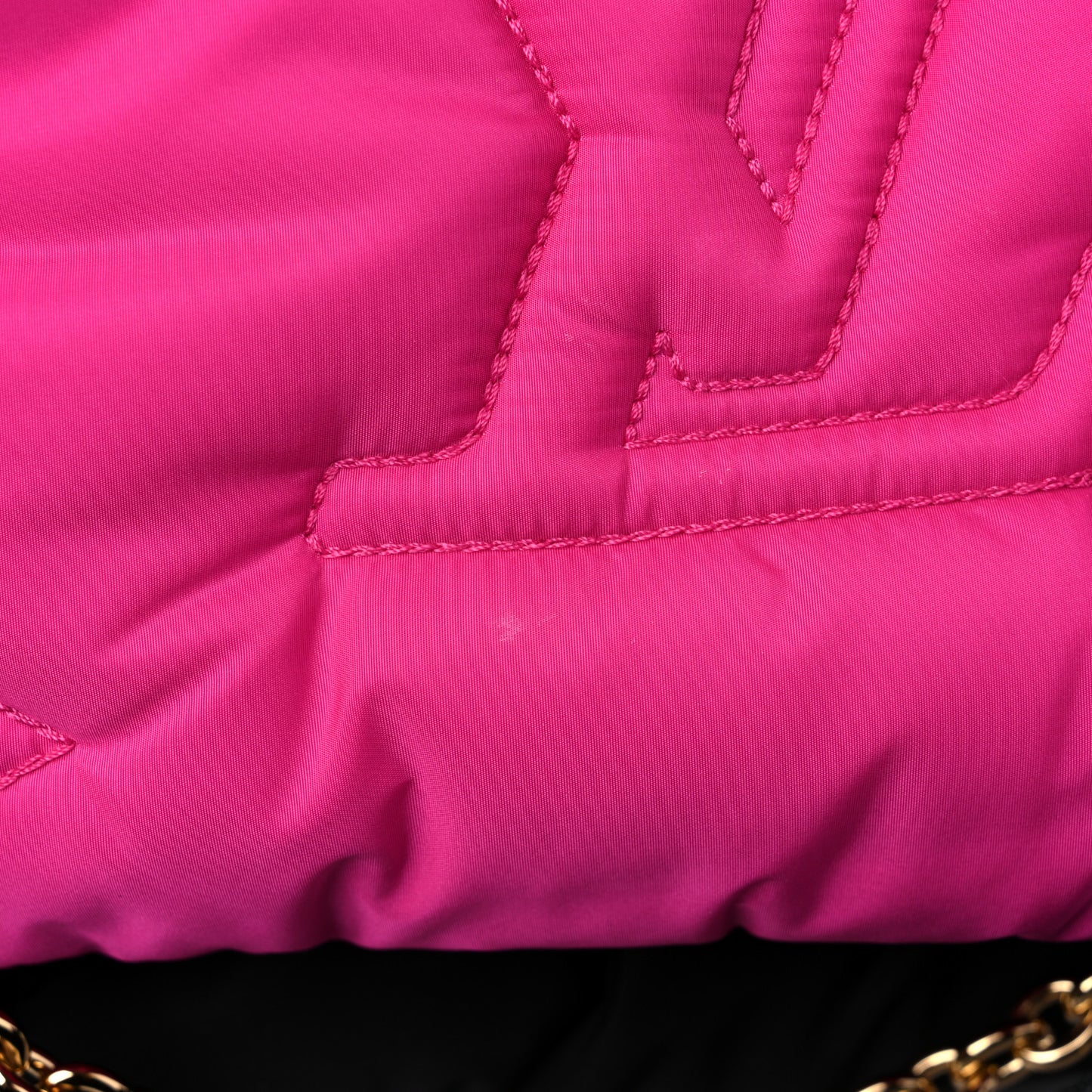 Econyl Monogram Pillow Maxi Multi Pochette Accessories Black Fuchsia