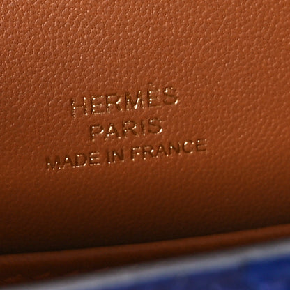 Hermes Epsom Casaque Mini Kelly Sellier 20 Bleu Electrique Bleu Encre Gold 6 of 10
