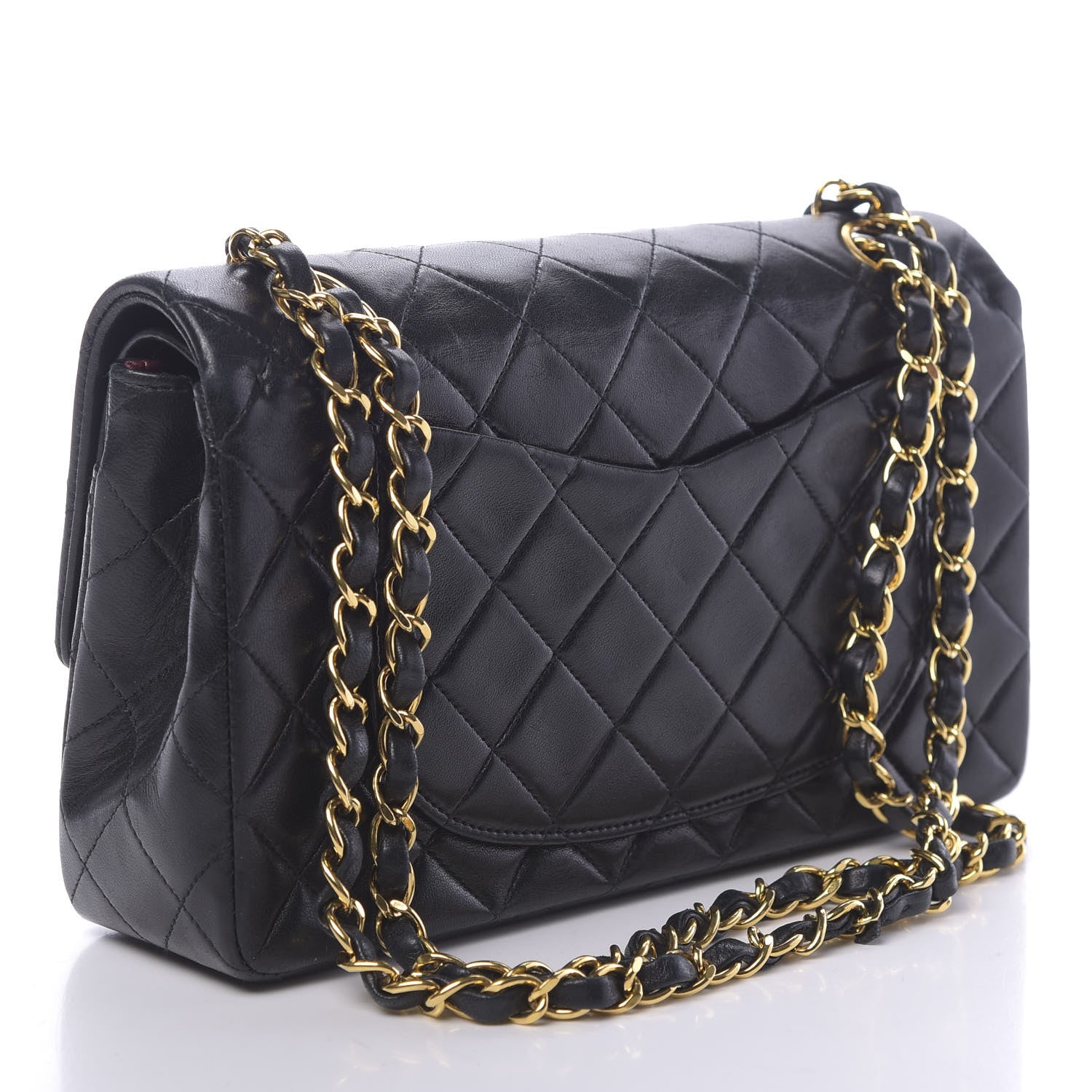 Chanel Lambskin Quilted Small Double Flap Black 3 of 13