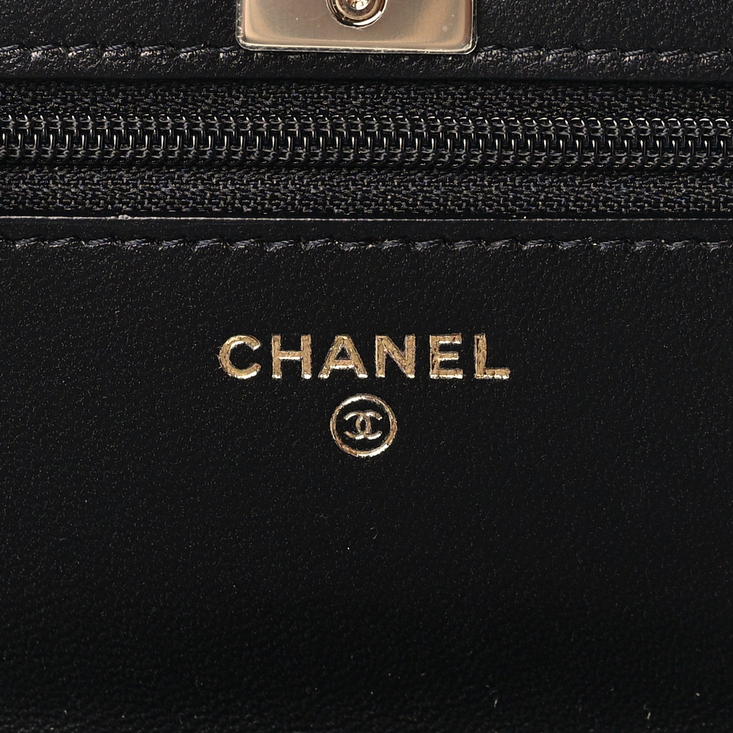 Chanel Lambskin Quilted Trendy CC Wallet On Chain WOC Black 6 of 11