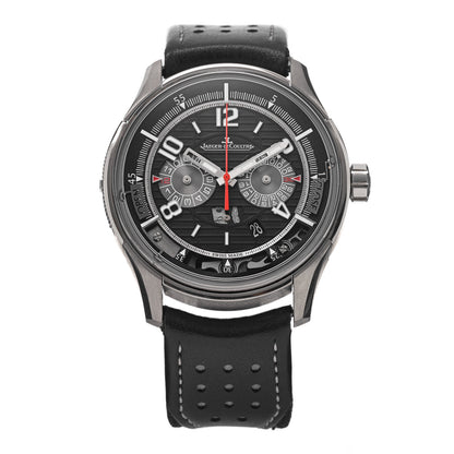 Jaeger-LeCoultre Titanium Calfskin 44mm Amvox II Chronograph Limited Edition Automatic Watch Black 192.T.25 1 of 6