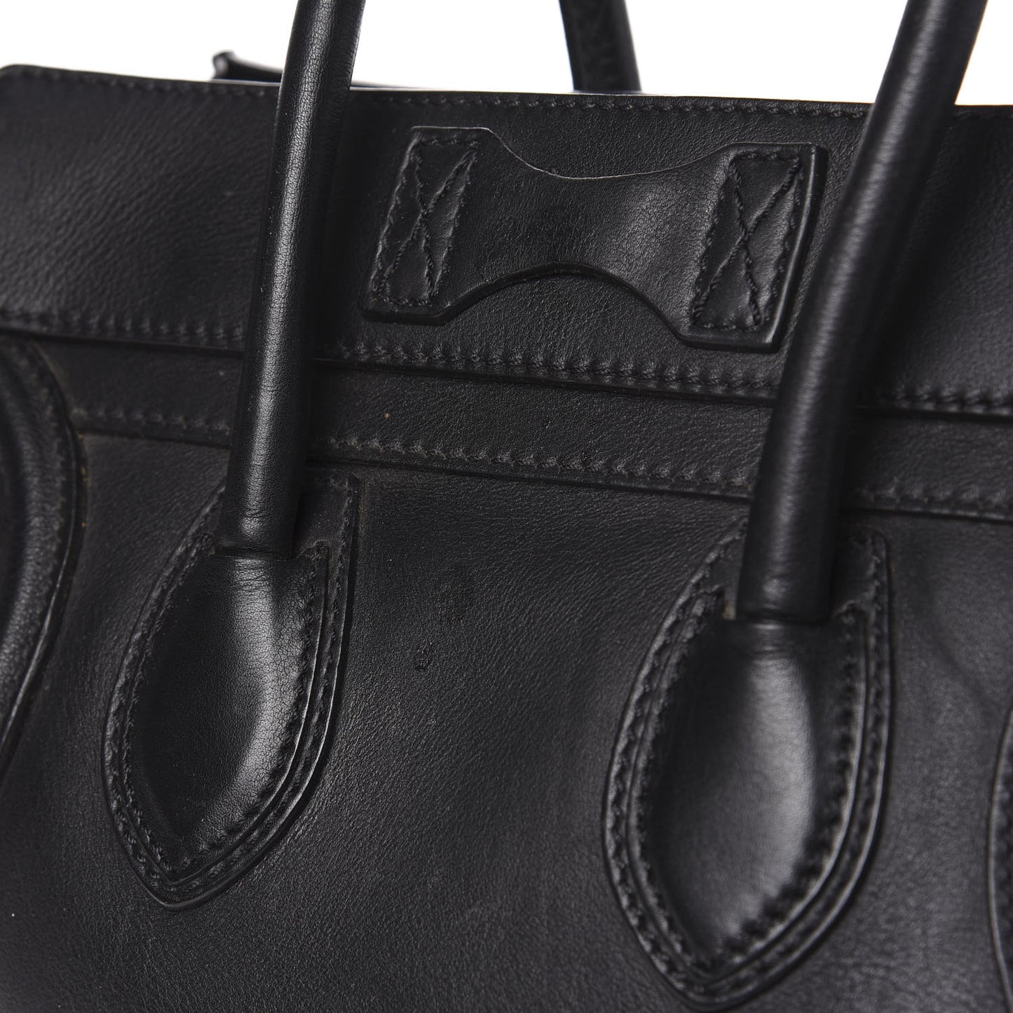 Smooth Calfskin Micro Luggage Black