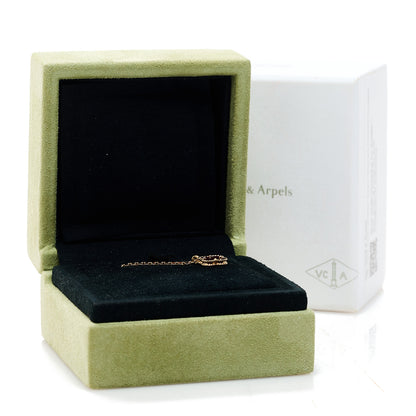 Van Cleef & Arpels 18K Rose Gold Carnelian Sweet Alhambra Pendant Necklace 7 of 7