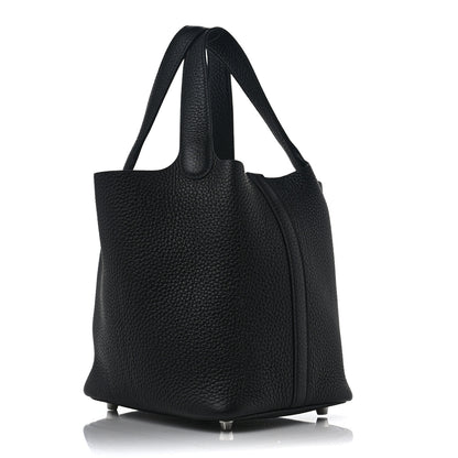 Hermes Taurillon Clemence Picotin Lock 18 PM Black 2 of 8