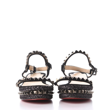Christian Louboutin Suede Cataclou 60 Platform Sandals 41 Black 2 of 8