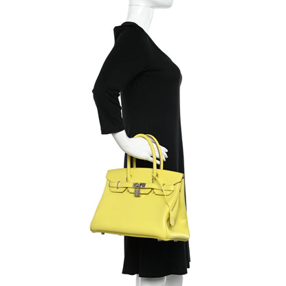 Hermes Epsom BIRKIN 30 Lime 2 of 20