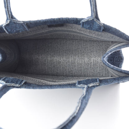 Christian Dior Oblique Denim Medium Book Tote Blue 5 of 9