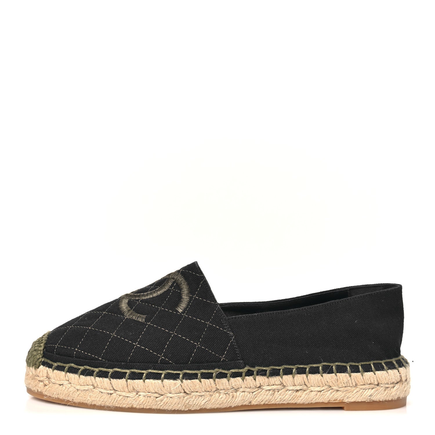 Chanel Fabric Biarritz CC Espadrilles  40 Blue Green 1 of 9