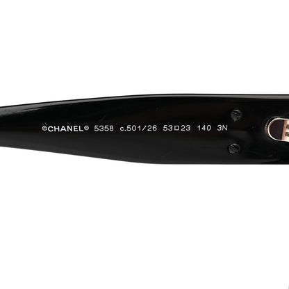 Chanel Acetate Butterfly Signature CC Sunglasses 5358 Black 5 of 8
