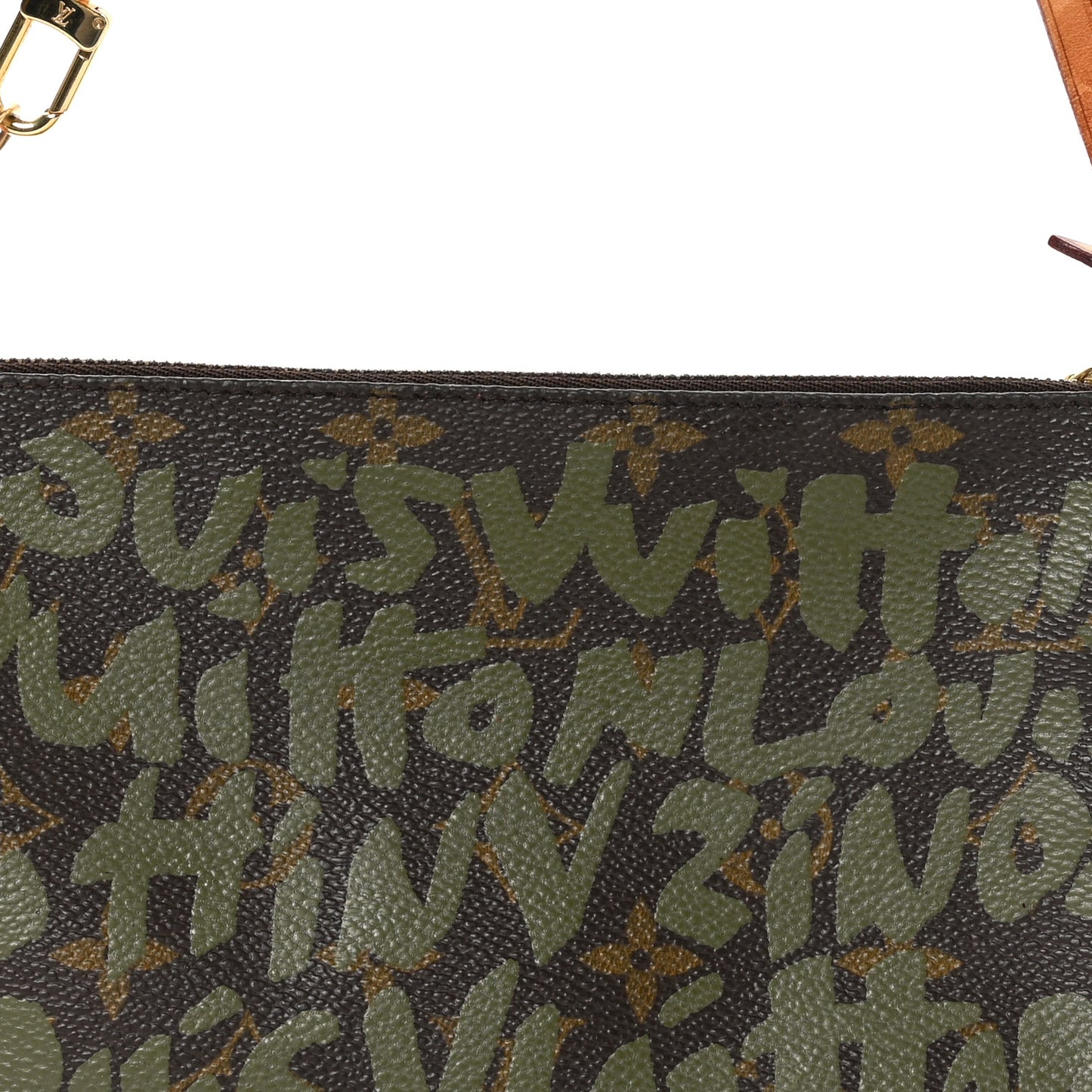 Monogram Graffiti Pochette Accessories Kaki