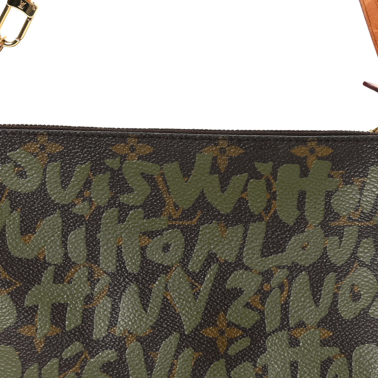 Louis Vuitton Monogram Graffiti Pochette Accessories Kaki 8 of 14