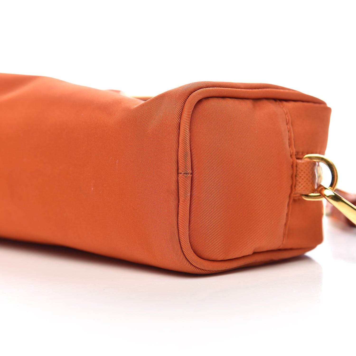 Prada Nylon Vela Wristlet Papaya 8 of 10