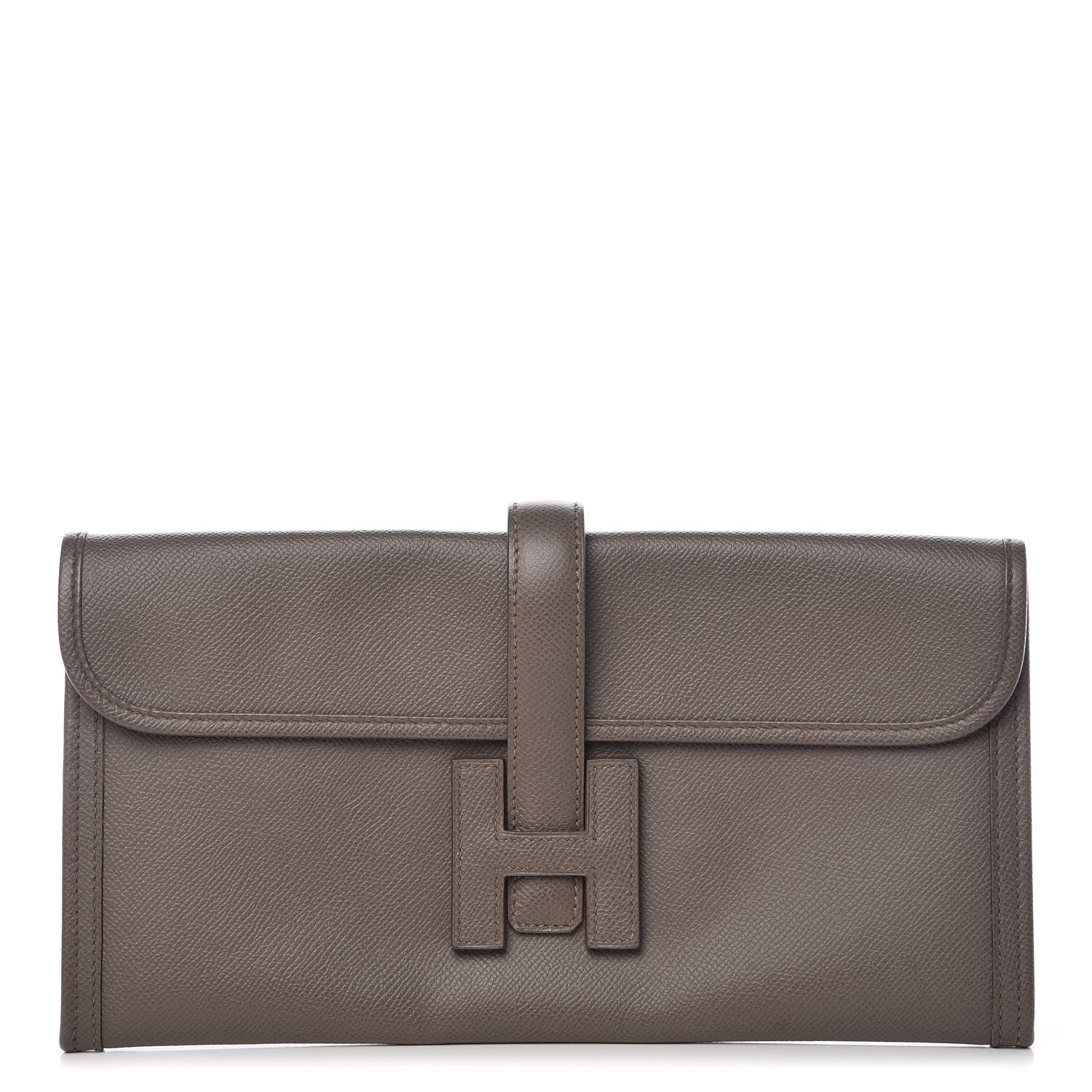 Hermes Epsom Jige Elan 29 Clutch Etain 1 of 8