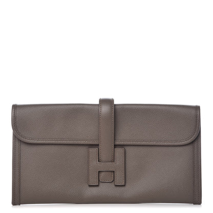 Hermes Epsom Jige Elan 29 Clutch Etain 1 of 8