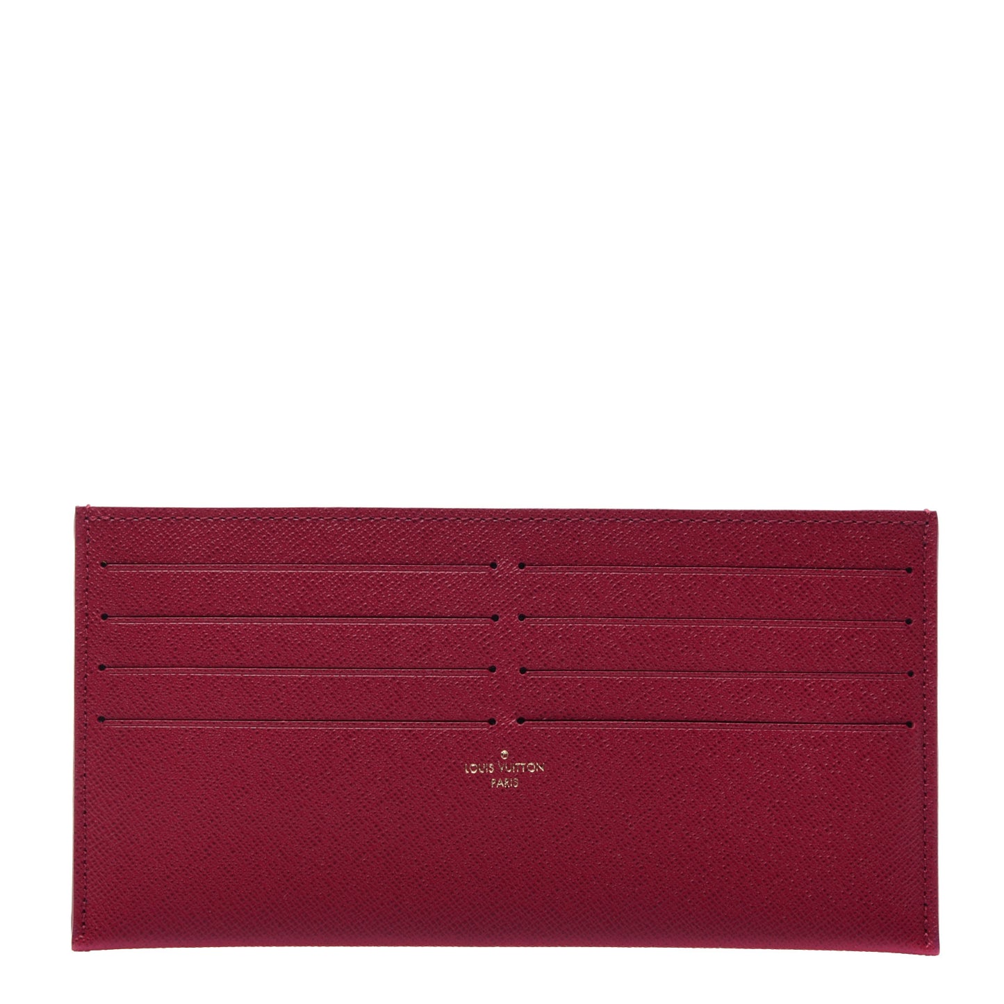Calfskin Felicie Card Holder Insert Fuchsia