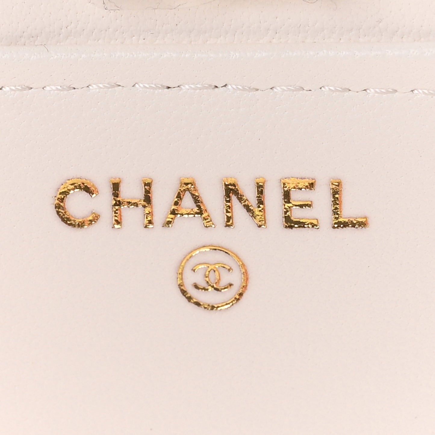 Lambskin Quilted Resin CC Mini Flap Bag White Black